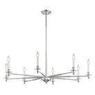 Savoy House - 1-4412-8-109 - Eight Light Chandelier - Jasmine - Polished Nickel