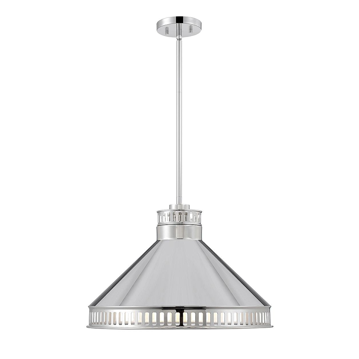 Savoy House - 7-8801-3-109 - Three Light Pendant - Seagram - Polished Nickel