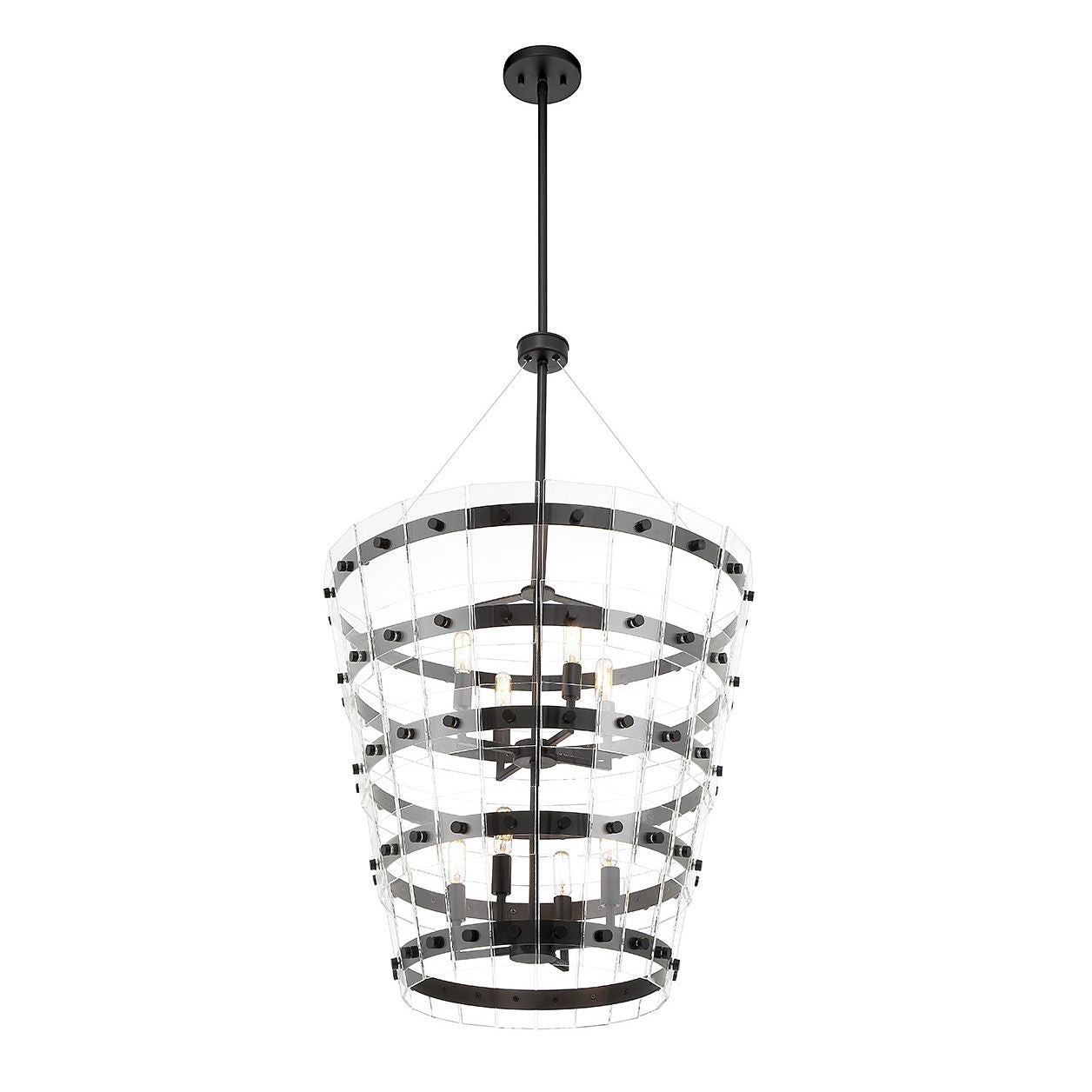 Savoy House - 7-8859-8-89 - Eight Light Pendant - Ventari - Matte Black