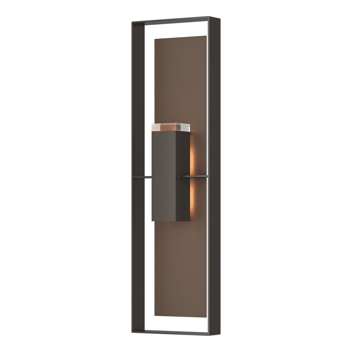 Hubbardton Forge - 302608-SKT-14-75-ZM0736 - Two Light Outdoor Wall Sconce - Shadow Box - Coastal Oil Rubbed Bronze