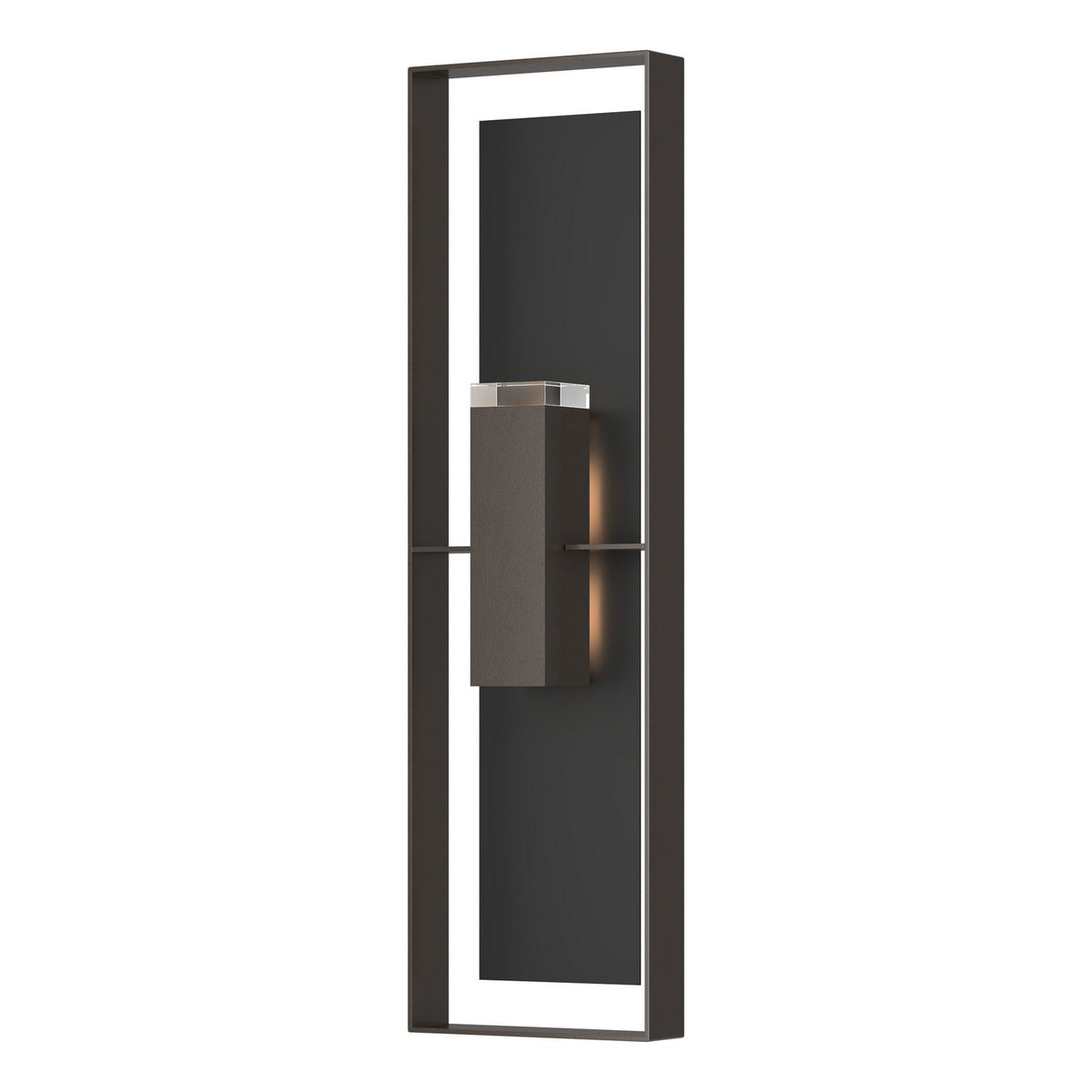 Hubbardton Forge - 302608-SKT-14-80-ZM0736 - Two Light Outdoor Wall Sconce - Shadow Box - Coastal Oil Rubbed Bronze
