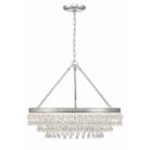 Crystorama - 237-CH - Six lumières Suspendu - Calypso - Chrome poli