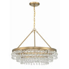 Crystorama - 237-VG - Six Lumières Suspendu - Calypso - Or vibrant