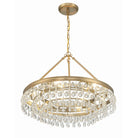 Crystorama - 237-VG - Six Lumières Suspendu - Calypso - Or vibrant