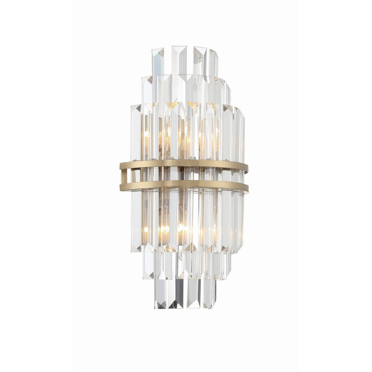 Crystorama - HAY-1402-AG - Two Light Wall Sconce - Hayes - Aged Brass
