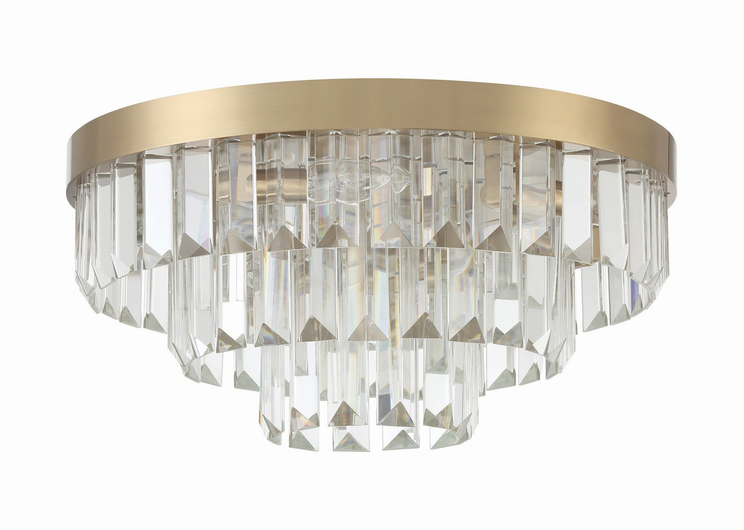 Crystorama - HAY-1403-AG - Huit Lumières Plafonnier - Hayes - Laiton vieilli