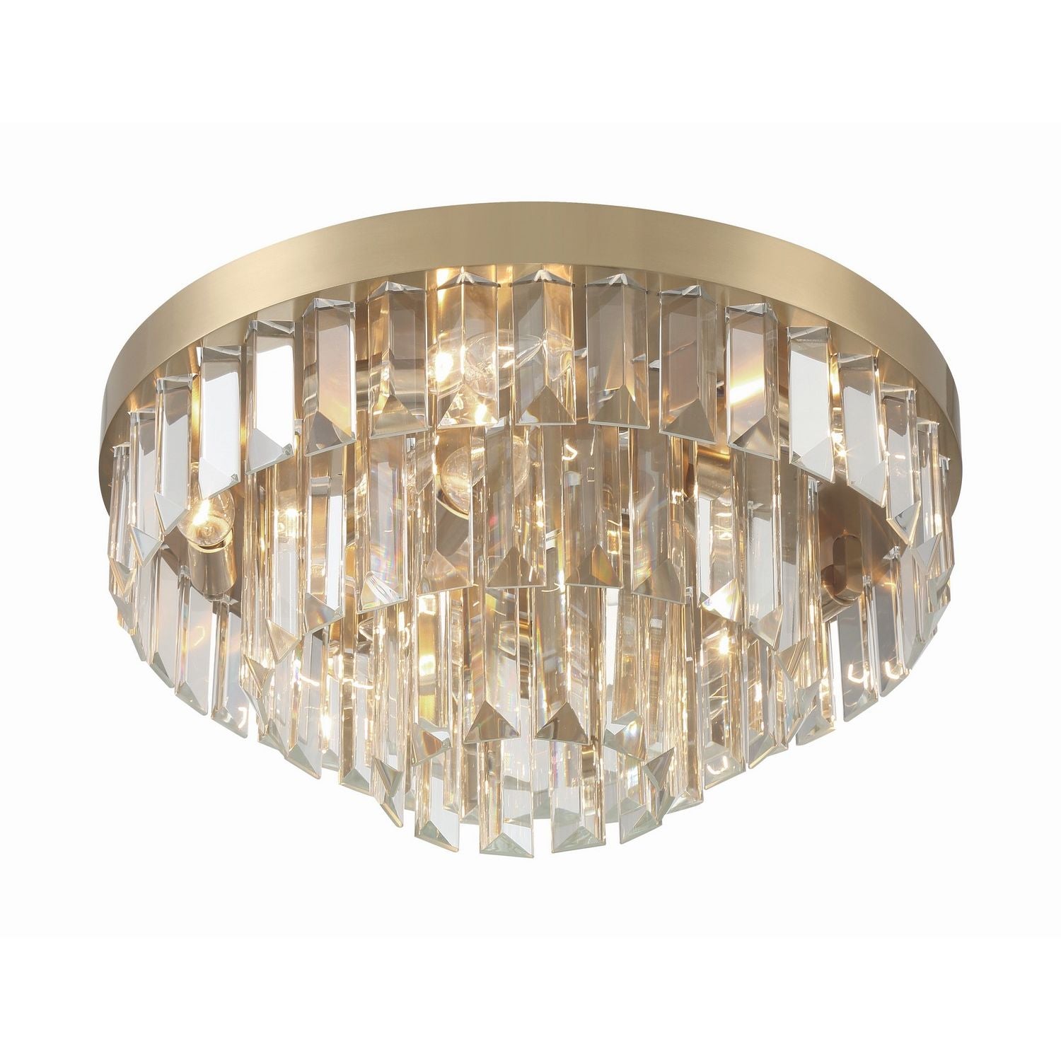 Crystorama - HAY-1403-AG - Huit Lumières Plafonnier - Hayes - Laiton vieilli