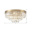 Crystorama - HAY-1403-AG - Huit Lumières Plafonnier - Hayes - Laiton vieilli