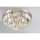 Crystorama - HAY-1403-PN - Huit lumières Plafonnier - Hayes - Nickel poli