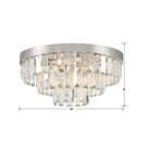 Crystorama - HAY-1403-PN - Huit lumières Plafonnier - Hayes - Nickel poli