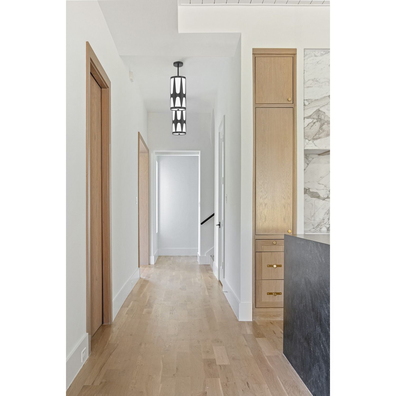 Crystorama - ROY-801-BK - One Light Pendant - Royston - Black