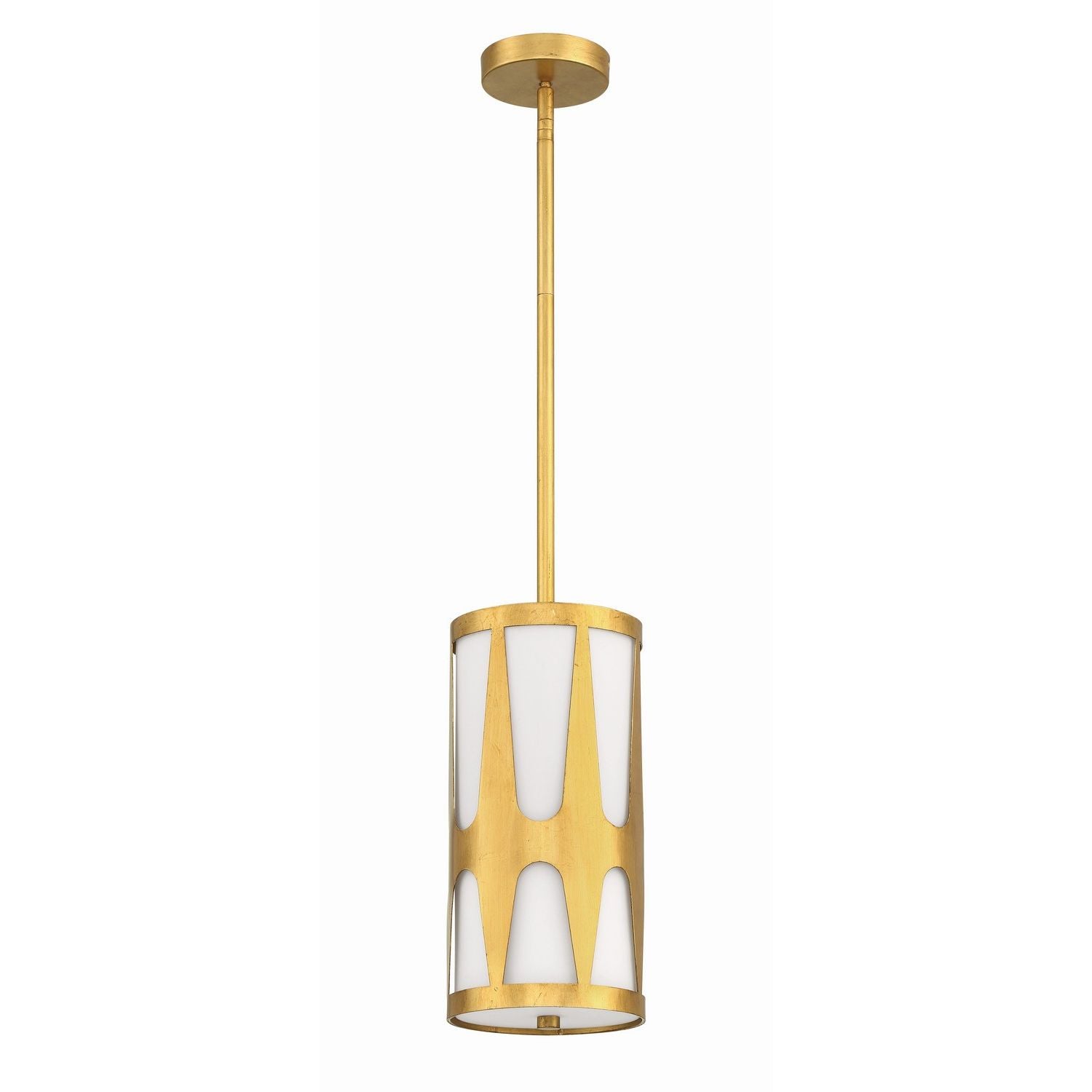 Crystorama - ROY-801-GA - One Light Pendant - Royston - Antique Gold