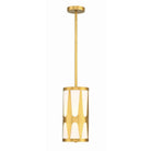 Crystorama - ROY-801-GA - Une lumière Suspension - Royston - Or antique