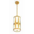 Crystorama - ROY-801-GA - Une lumière Suspension - Royston - Or antique