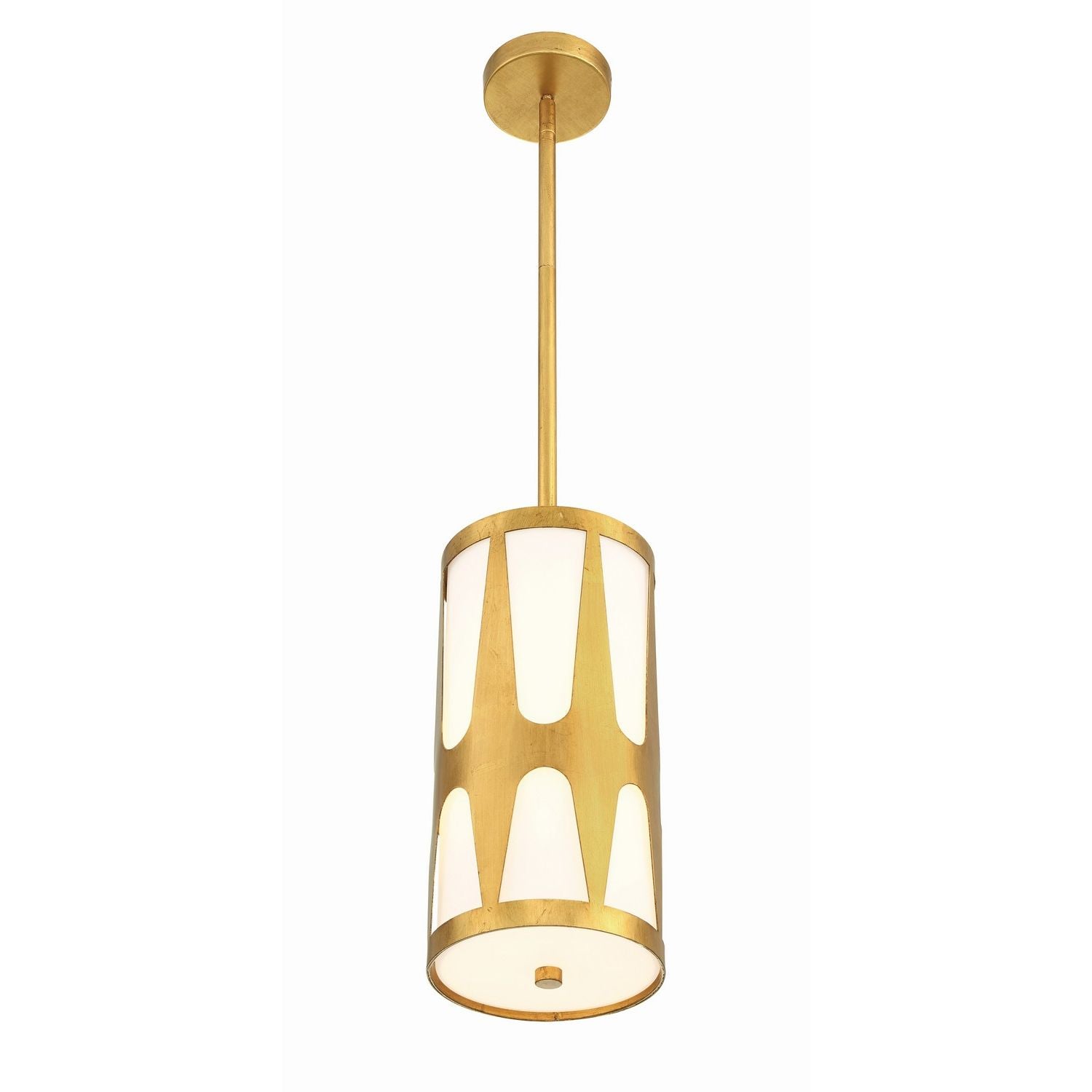 Crystorama - ROY-801-GA - One Light Pendant - Royston - Antique Gold