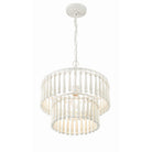 Crystorama - TIA-7100-MT - Une lumière Suspension - Tiana - Blanc mat