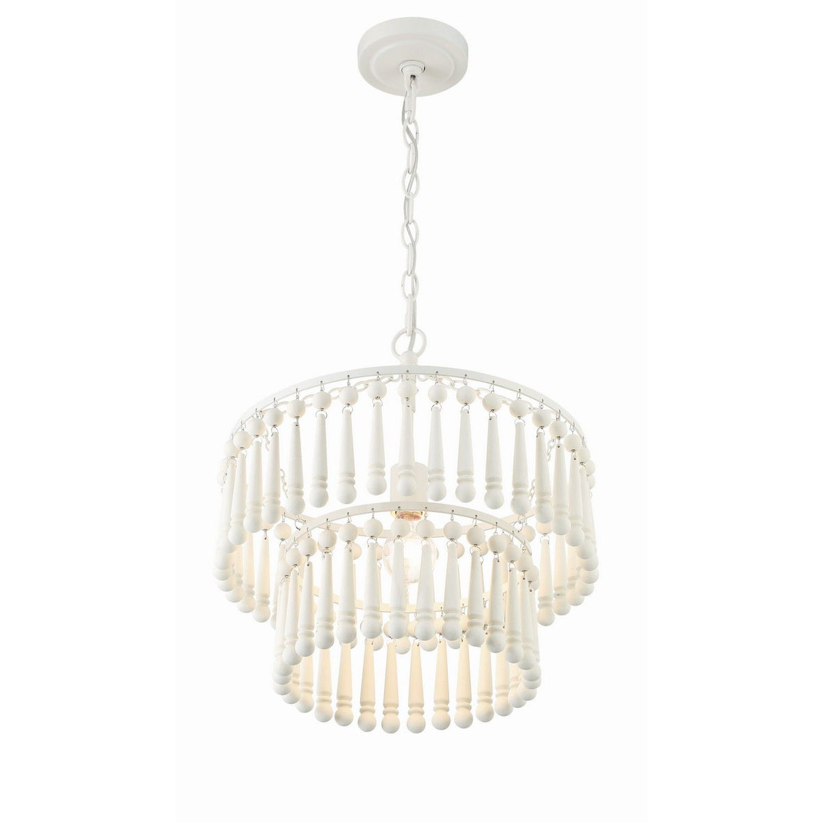 Crystorama - TIA-7100-MT - One Light Pendant - Tiana - Matte White
