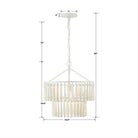 Crystorama - TIA-7100-MT - Une lumière Suspension - Tiana - Blanc mat