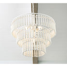 Crystorama - TIA-7103-MT - Trois lumières Suspension - Tiana - Blanc mat