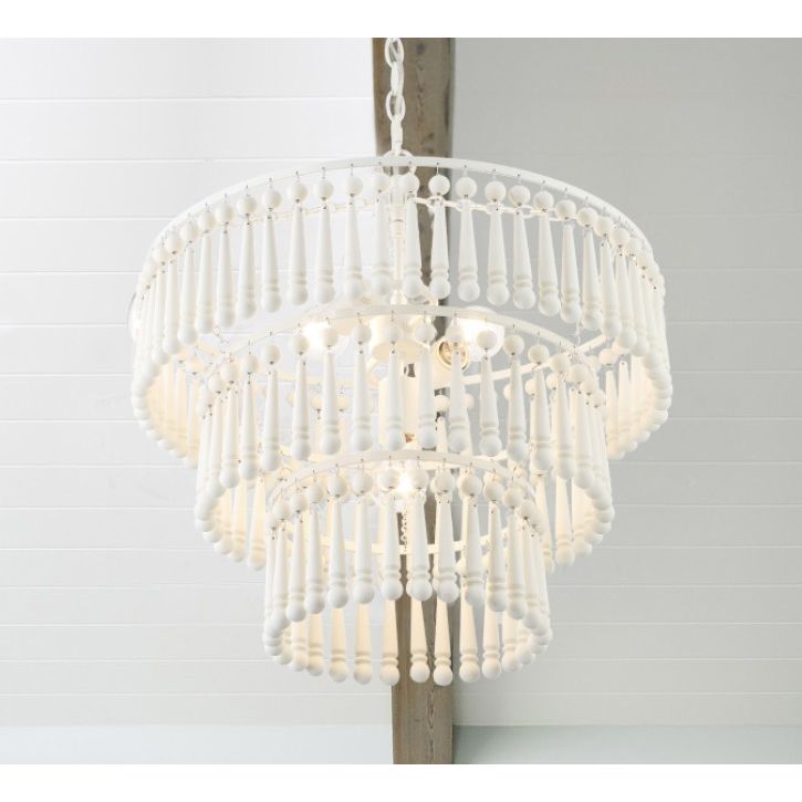 Crystorama - TIA-7103-MT - Three Light Pendant - Tiana - Matte White