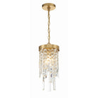 Crystorama - WIN-210-GA-CL-MWP - Une lampe Suspension - Winfield - Or antique