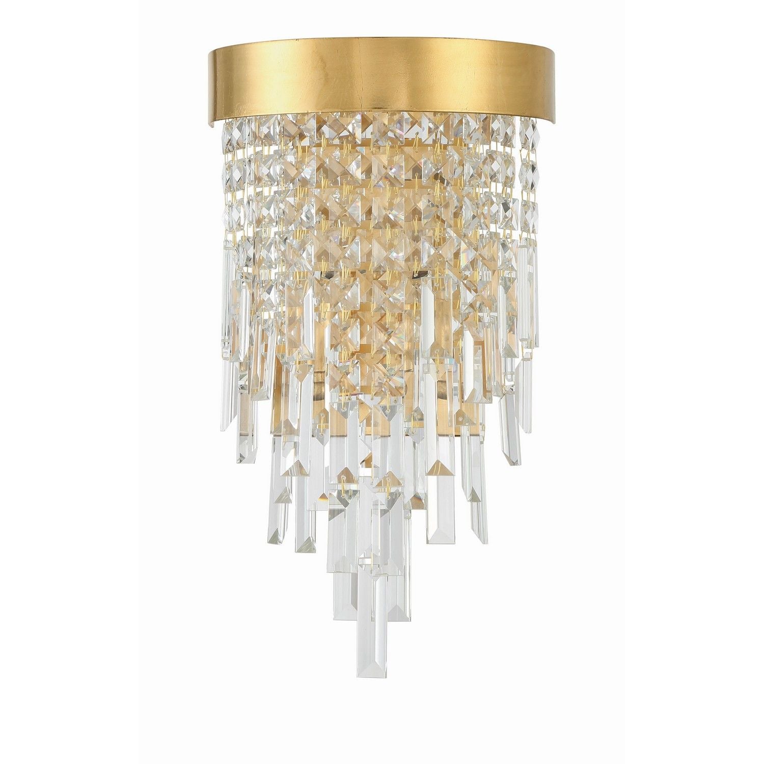 Crystorama - WIN-212-GA-CL-MWP - Two Light Wall Sconce - Winfield - Antique Gold