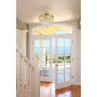 Crystorama - WIN-213-GA-CL-MWP - Four Light Flush Mount - Winfield - Antique Gold