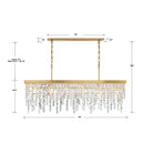 Crystorama - WIN-217-GA-CL-MWP - Six Light Chandelier - Winfield - Antique Gold