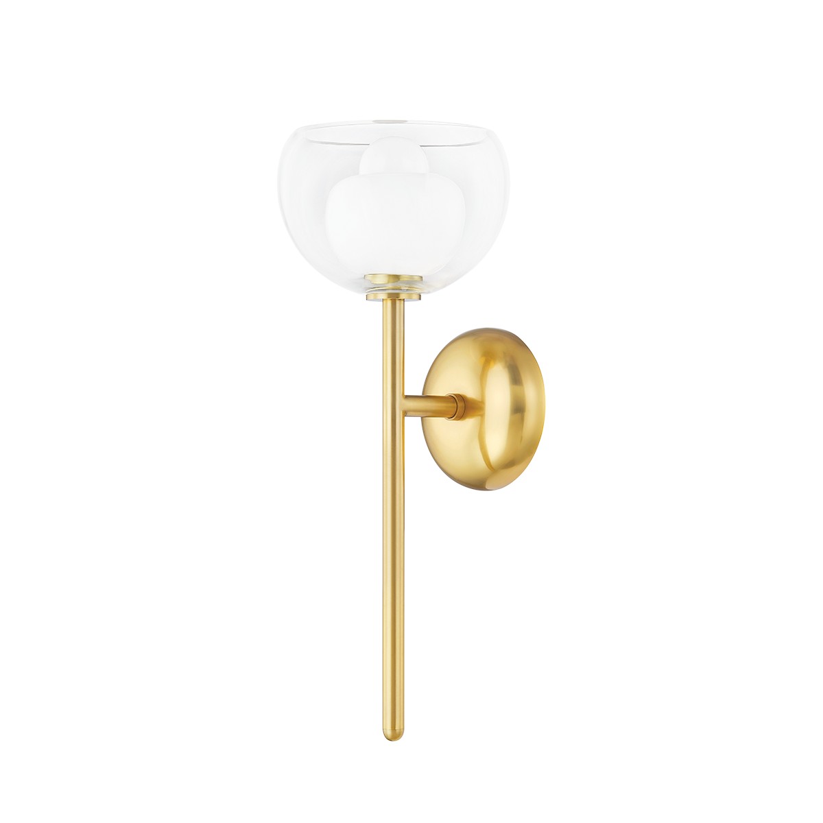 Mitzi - H813101-AGB - One Light Wall Sconce - Cortney - Aged Brass