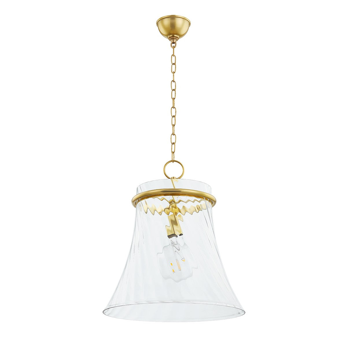 Mitzi - H824701L-AGB - One Light Pendant - Cantana - Aged Brass