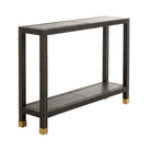 Arteriors - 4663 - Console - Oswald - Cuir graphite