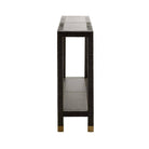 Arteriors - 4663 - Console - Oswald - Cuir graphite