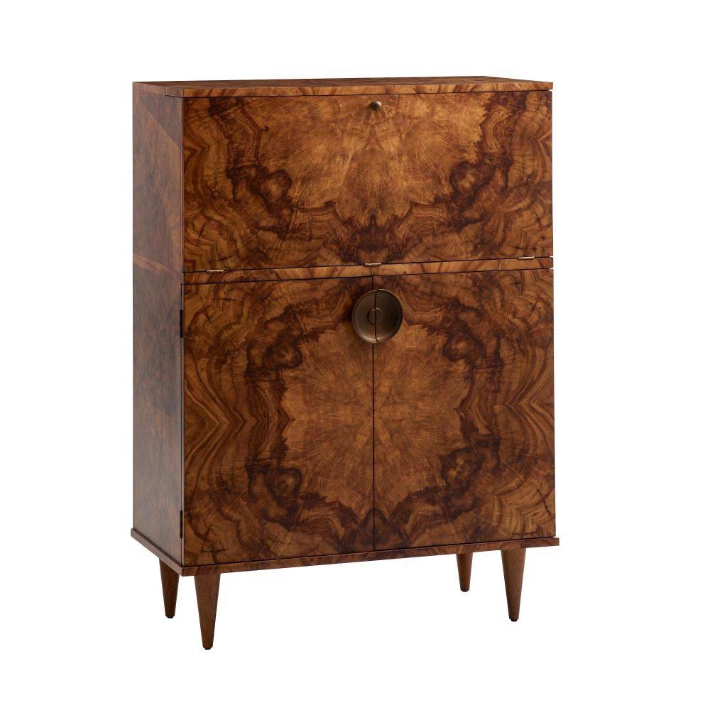 Arteriors - 5688 - Cocktail Cabinet - Manhattan - Toffee Burl