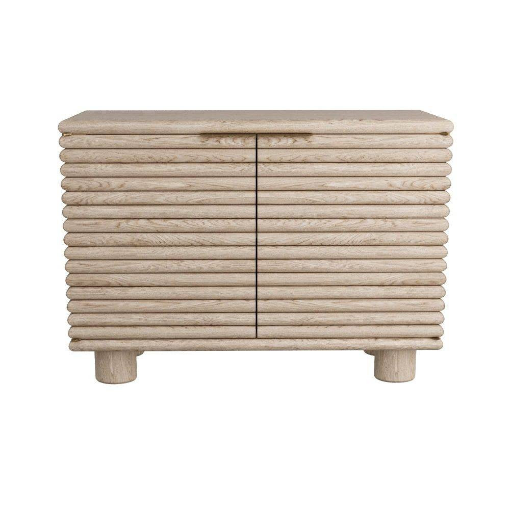 Arteriors - 5738 - Cabinet - Seine - Smoke Oak Veneer/Antique Brass