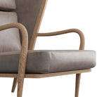 Arteriors - 5743 - Chaise - Stassi - Chêne fumé/Cuir carbone