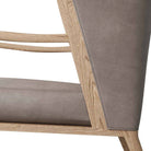 Arteriors - 5743 - Chaise - Stassi - Chêne fumé/Cuir carbone
