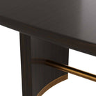 Arteriors - 5760 - Table de salle à manger - Pembroke - Placage chêne ébène/Laiton vintage