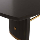 Arteriors - 5760 - Table de salle à manger - Pembroke - Placage chêne ébène/Laiton vintage