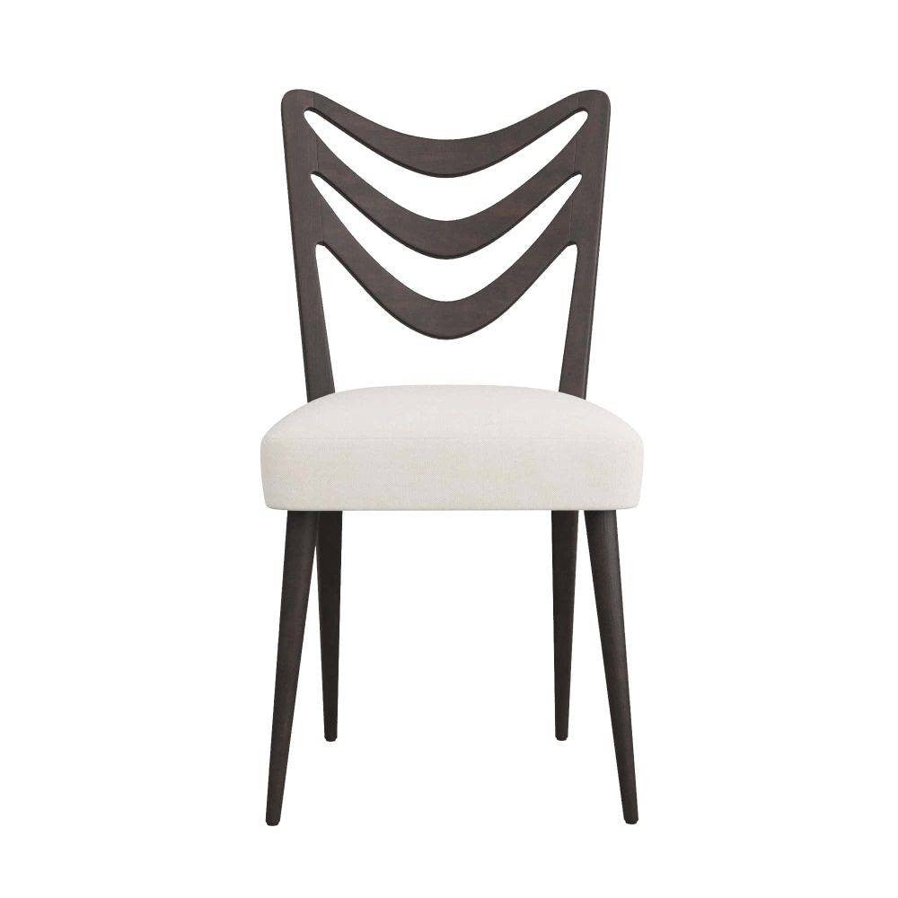 Arteriors - 5769 - Chaise de salle à manger - Sutton - Acajou ébène/Mousseline