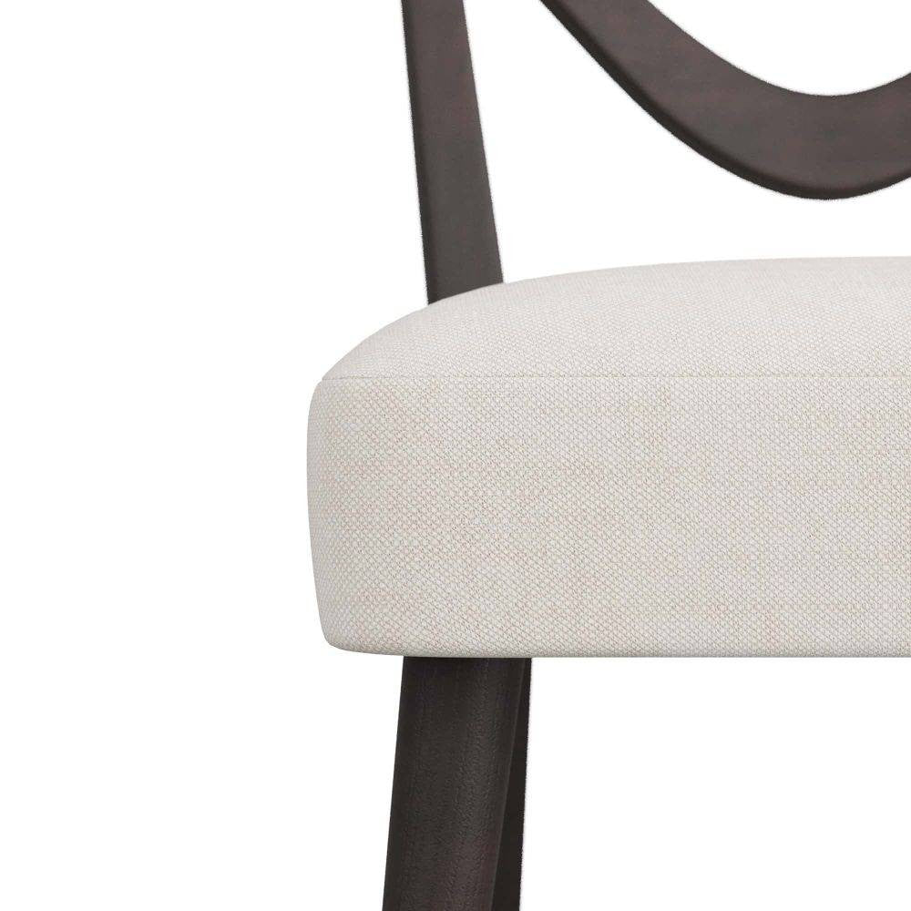Arteriors - 5769 - Chaise de salle à manger - Sutton - Acajou ébène/Mousseline