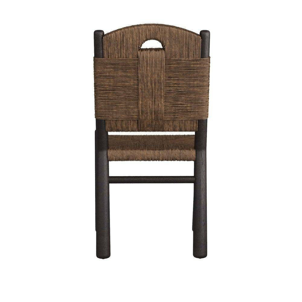 Arteriors - 5775 - Chaise de salle à manger - Solange - Bois de sable/Cordon en papier lavé au tabac