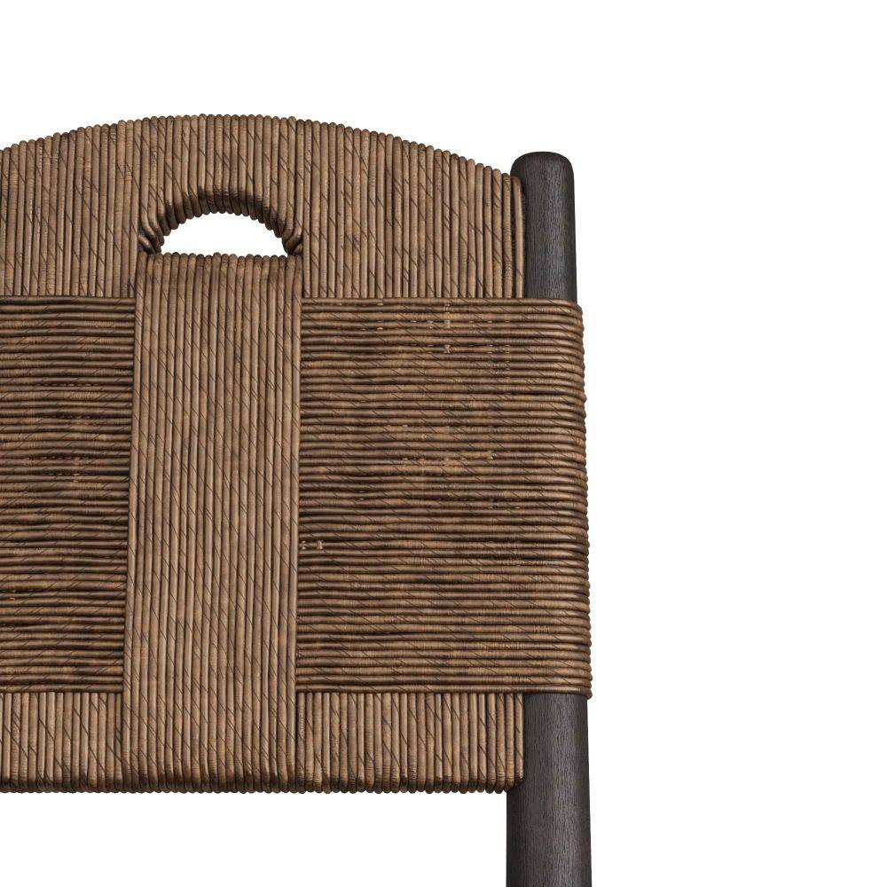 Arteriors - 5775 - Chaise de salle à manger - Solange - Bois de sable/Cordon en papier lavé au tabac