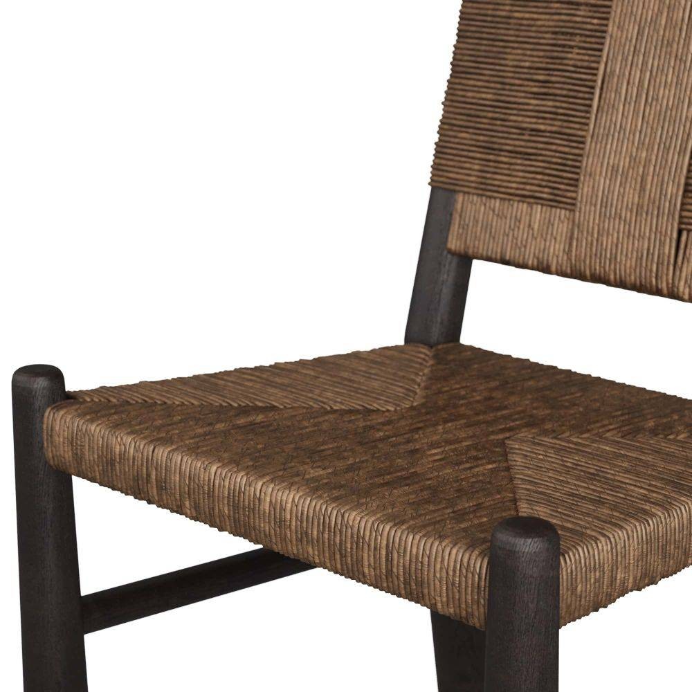 Arteriors - 5775 - Chaise de salle à manger - Solange - Bois de sable/Cordon en papier lavé au tabac