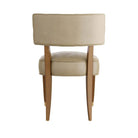 Arteriors - 6901 - Chaise de salle à manger - Laurent - Cuir Morel/Noyer foncé/Laiton antique