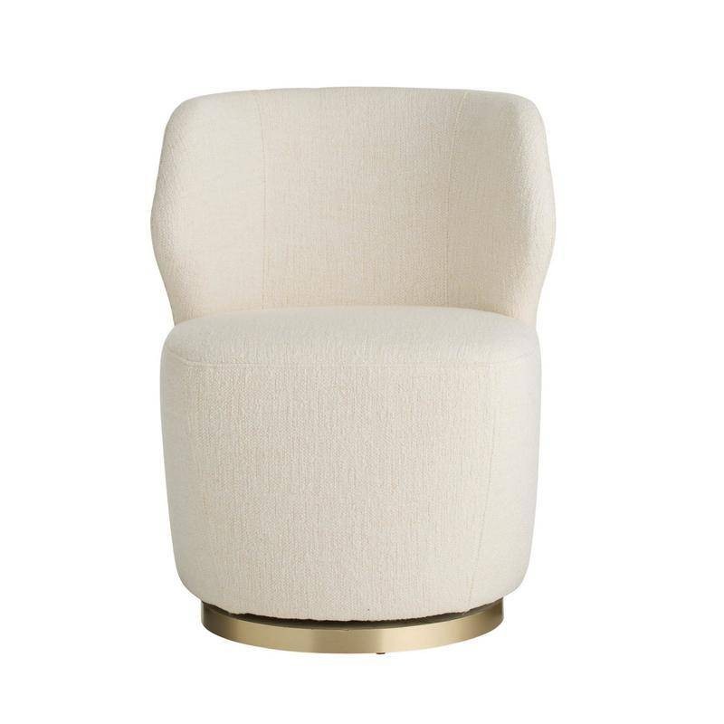 Arteriors - 8171 - Chaise - Poppy - Cloud Boucle/Champagne Pivotante