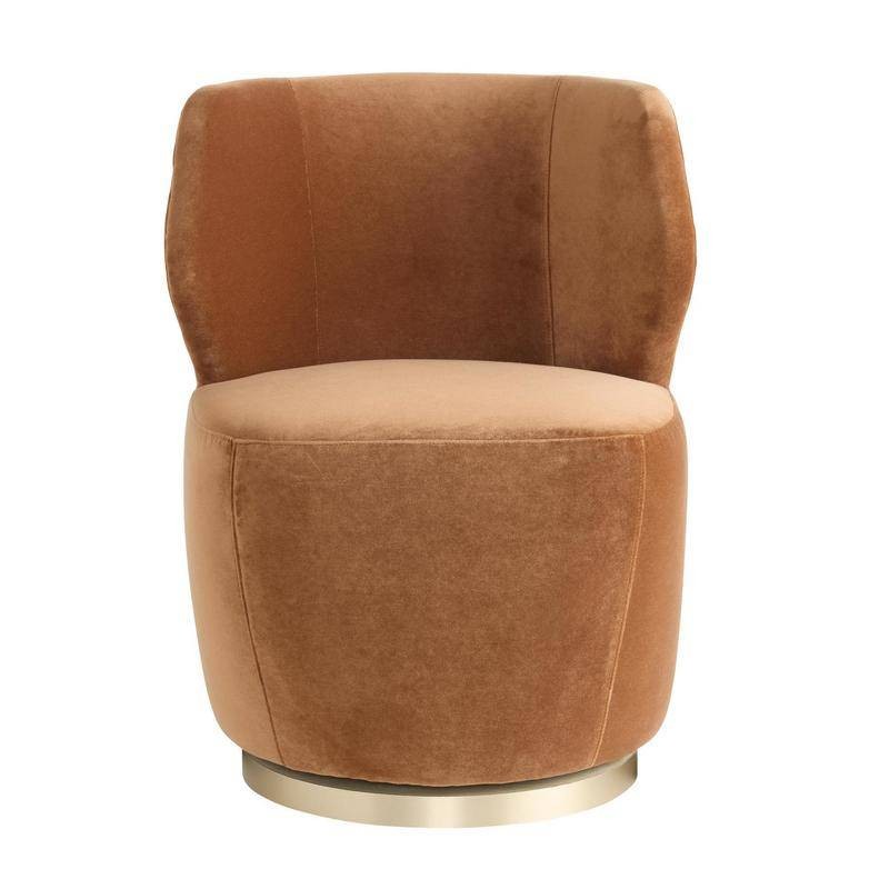 Arteriors - 8172 - Fauteuil - Poppy - Velours Cider/Champagne Pivotant