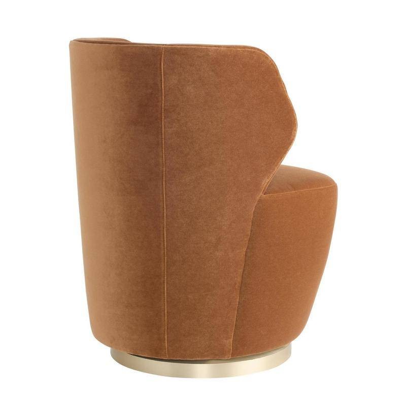 Arteriors - 8172 - Fauteuil - Poppy - Velours Cider/Champagne Pivotant