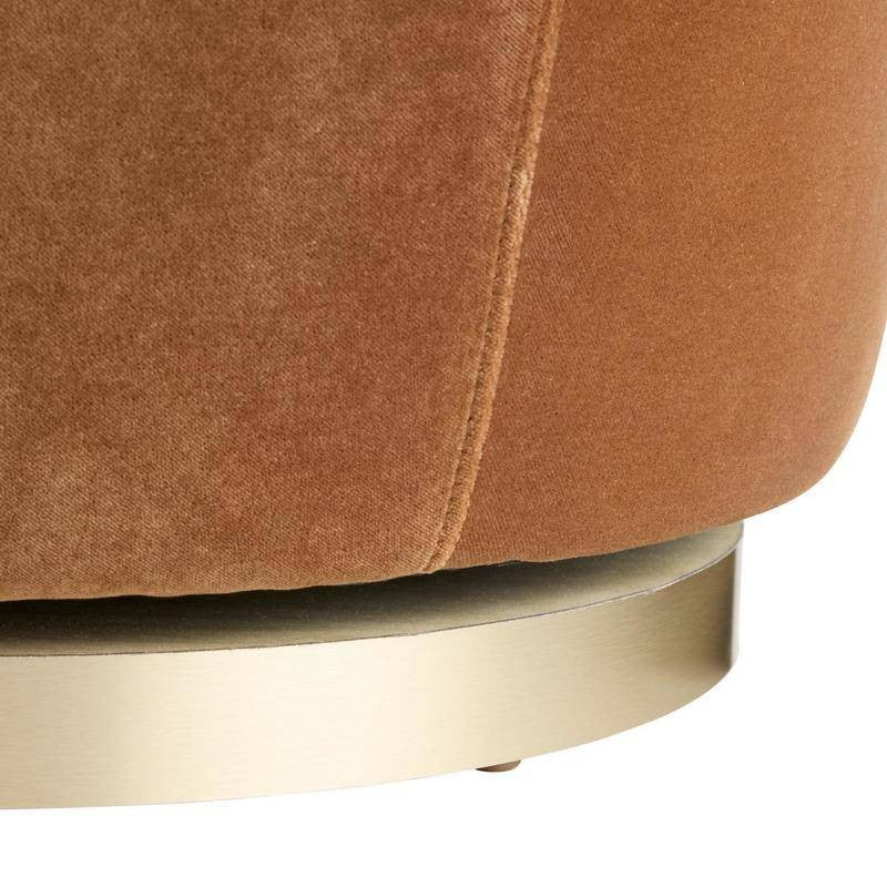 Arteriors - 8172 - Fauteuil - Poppy - Velours Cider/Champagne Pivotant