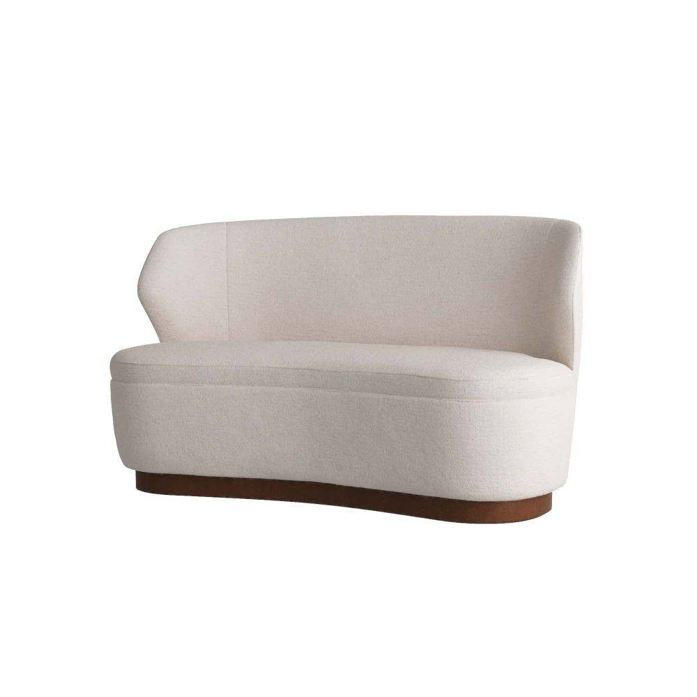 Arteriors - 8176 - Canapé - Pasadena - Cloud Boucle/Noyer foncé