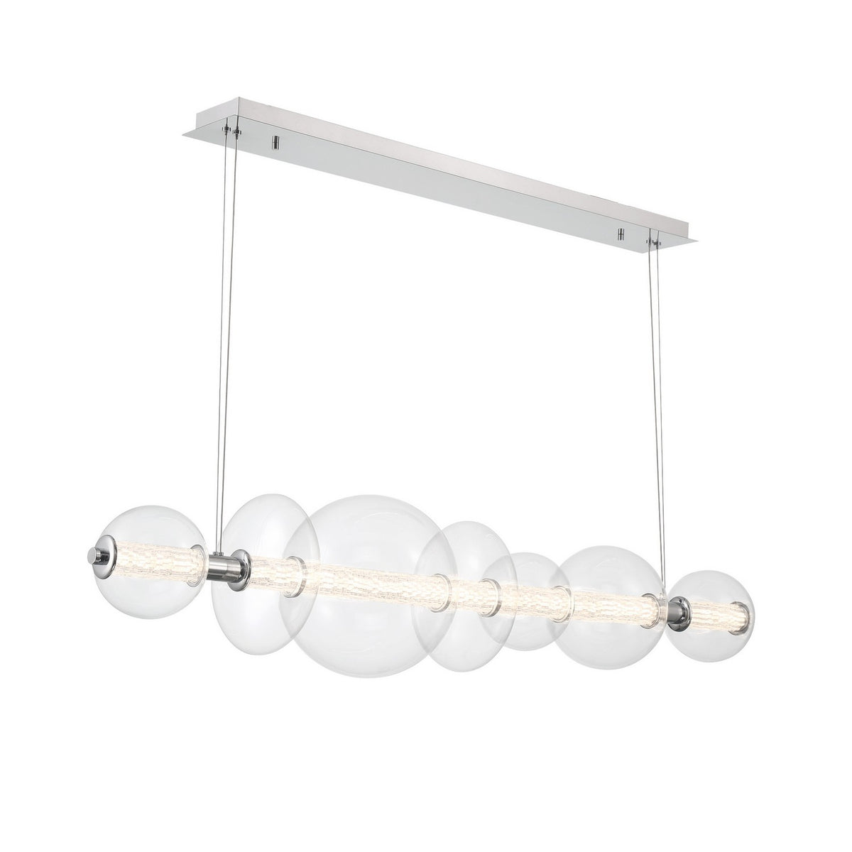 Eurofase Canada - 46772-015 - ATOMO-CHD-7LT-56IN-CHR-CL - ATOMO - Chrome